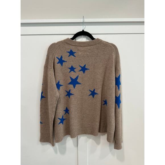 Zadig & Voltaire Markus Cashmere Star Intarsia Pullover Sweater Size S - Picture 4 of 8